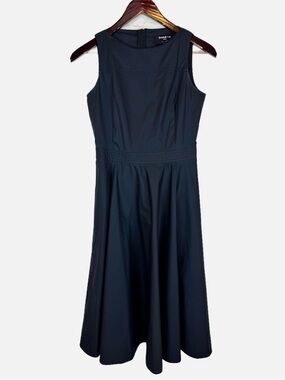 Paule Ka | Black Sleeveless Fit & Flare Midi Dress, EU 36